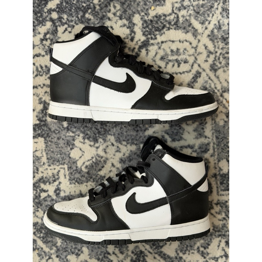 Nike Women's'Panda' Dunk High Black White Size 8.5 DD1869-103 Worn 1X